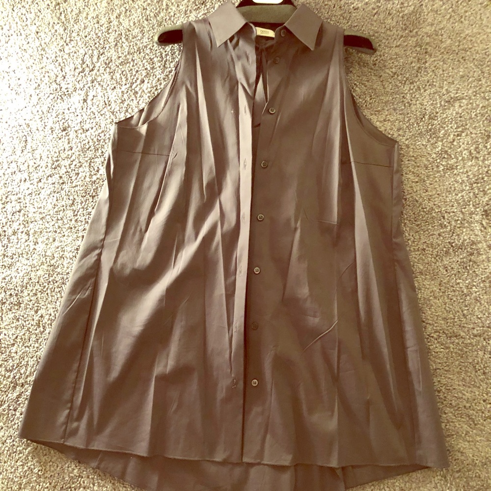 Prada asymmetrical button down